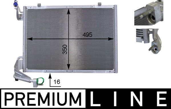 MAHLE Kondensator, Klimaanlage (AC 9 000P)