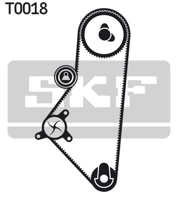 SKF Wasserpumpe + Zahnriemensatz (VKMC 03201-2) 7316574868797 VKMC 03201-2