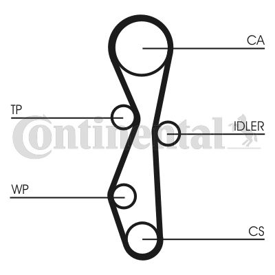 CONTINENTAL CTAM Wasserpumpe + Zahnriemensatz (CT1142WP1)