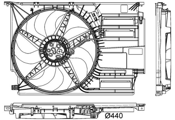 MAHLE Lüfter, Motorkühlung (CFF 403 000P)