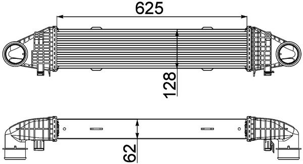 MAHLE Ladeluftkühler (CI 336 000S)