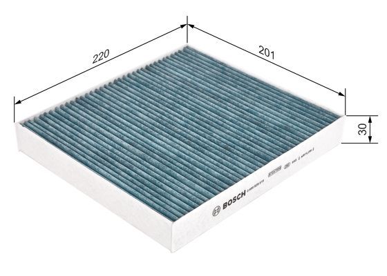 BOSCH Filter, Innenraumluft (0 986 628 519)