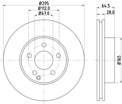 HELLA Bremsscheibe (8DD 355 128-781)