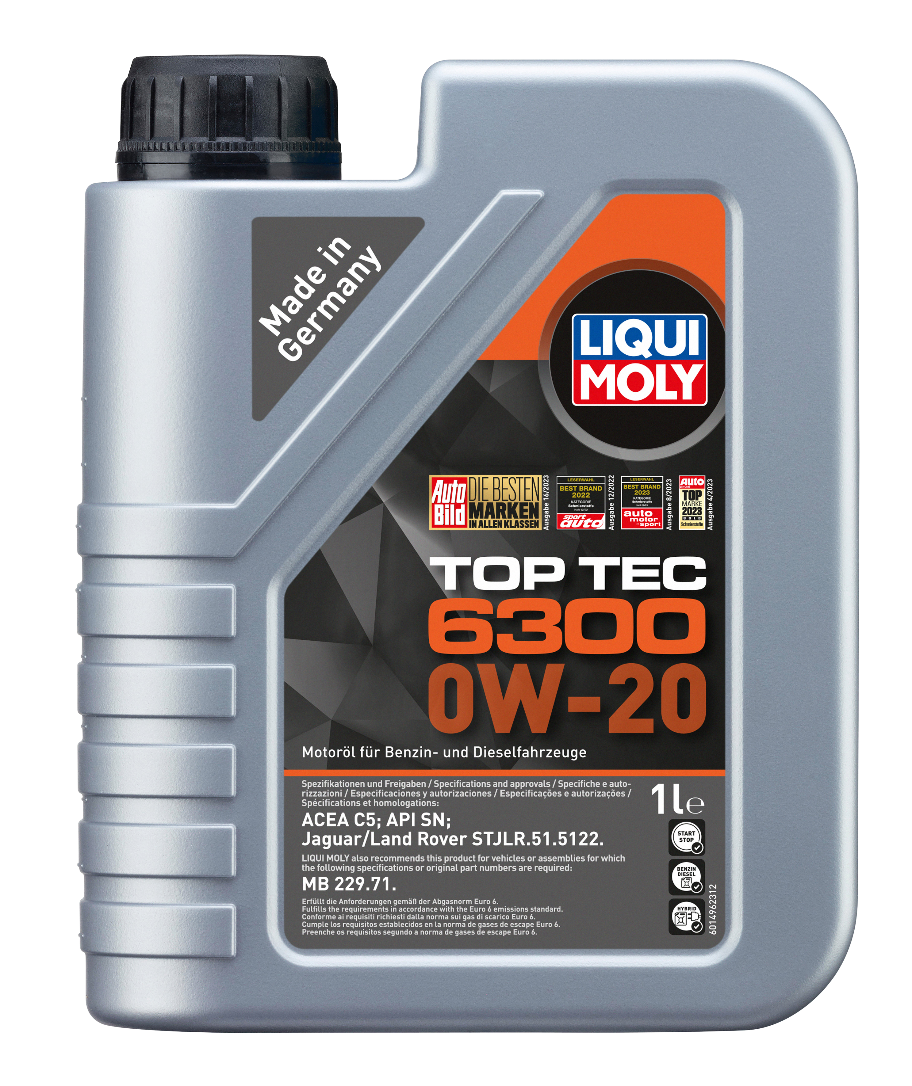 LIQUI MOLY Top Tec 6300 0W-20, 1 l (21210)
