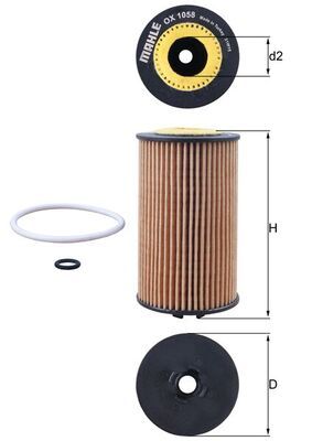 KNECHT Ölfilter (OX 1058D)