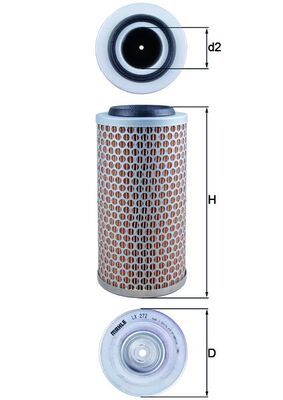 KNECHT Luftfilter (LX 272)