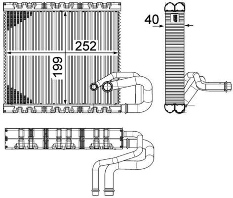 MAHLE Verdampfer, Klimaanlage (AE 106 000P) MAHLE Verdampfer, Klimaanlage (AE 106 000P)
