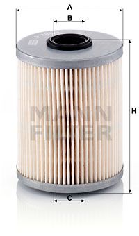 MANN-FILTER Kraftstofffilter (P 733/1 x)