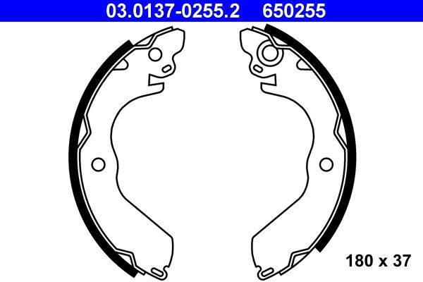 ATE Bremsbackensatz (03.0137-0255.2)