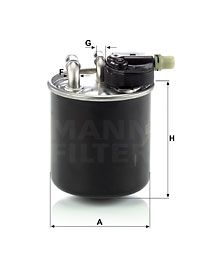 MANN-FILTER Kraftstofffilter (WK 820/14) Thumbnail
