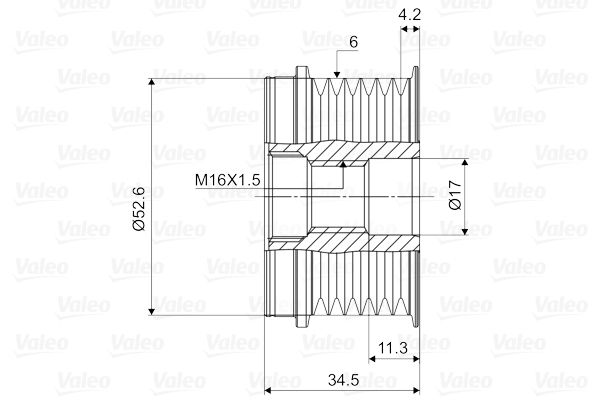 VALEO Generatorfreilauf (588074) 3276425880740 588074