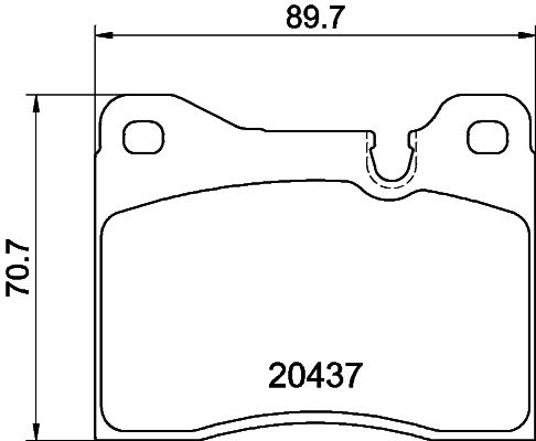 HELLA Bremsbelagsatz, Scheibenbremse (8DB 355 017-561)
