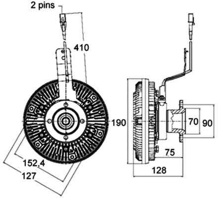 MAHLE Kupplung, Kühlerlüfter (CFC 12 000P) MAHLE Kupplung, Kühlerlüfter (CFC 12 000P)