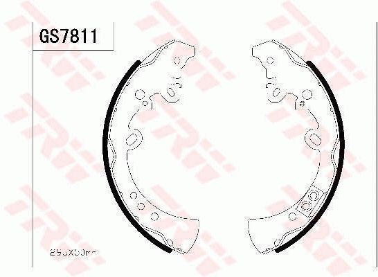 TRW Bremsbackensatz (GS7811)