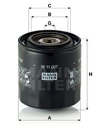 MANN-FILTER Ölfilter (W 11 007)