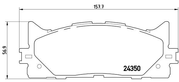 BREMBO Bremsbelagsatz, Scheibenbremse (P 83 117)