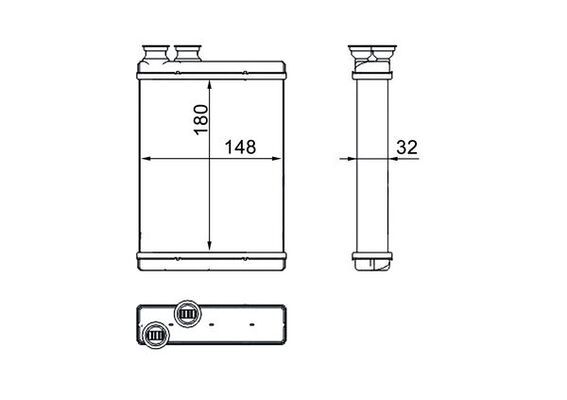 MAHLE Wärmetauscher, Innenraumheizung (AH 266 000S) Thumbnail