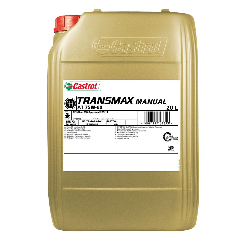 Castrol TRANSMAX Manual Transaxle 75W-90, 20 l (15D6FA)