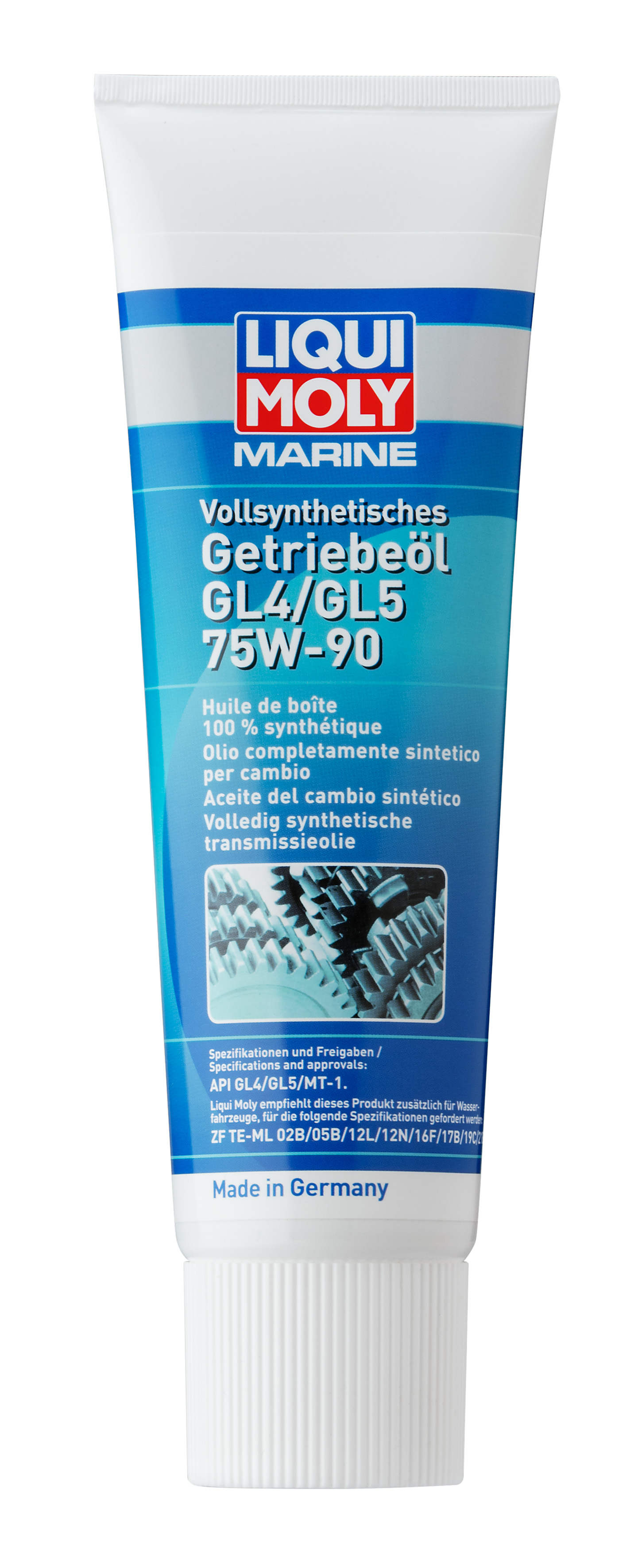 LIQUI MOLY Marine Vollsynthetisches Getriebeöl GL4/GL5 75W-90, 250 ml (25036)