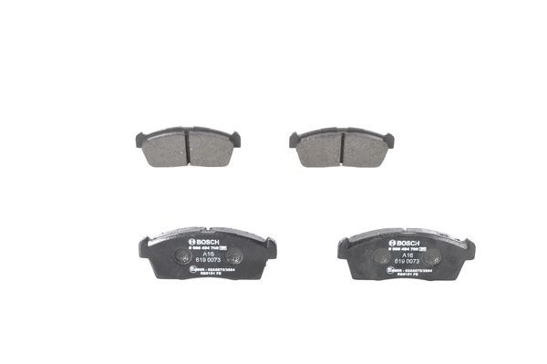BOSCH Bremsbelagsatz, Scheibenbremse (0 986 494 700)