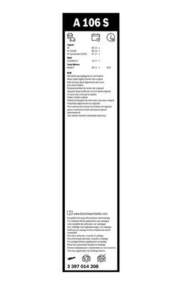 BOSCH Wischblatt (3 397 014 208)