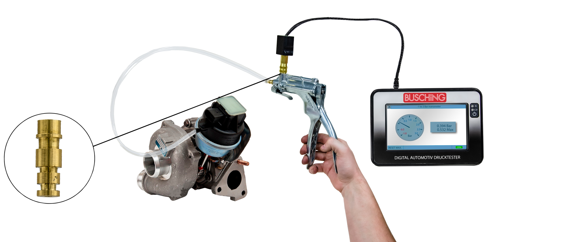 Adapter für Druckpumpen