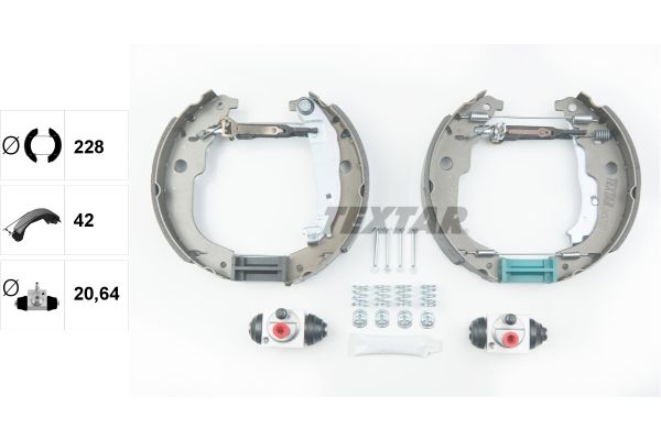 TEXTAR Bremsbackensatz (84067201)