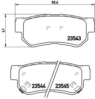BREMBO Bremsbelagsatz, Scheibenbremse (P 30 014)