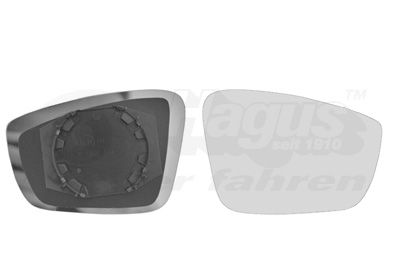 VAN WEZEL Spiegelglas, Außenspiegel (5701832)