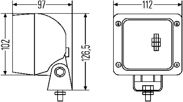 HELLA Arbeitsscheinwerfer (1GA 007 506-391)