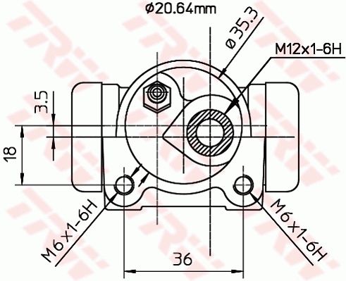 TRW Radbremszylinder (BWF169)