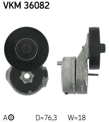 SKF Spannrolle, Keilrippenriemen (VKM 36082)