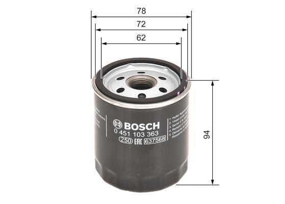BOSCH Ölfilter (0 451 103 363) BOSCH Ölfilter (0 451 103 363)