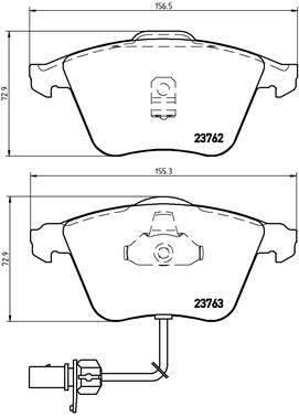 BREMBO Bremsbelagsatz, Scheibenbremse (P 85 056)