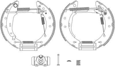 HELLA Bremsbackensatz (8DB 355 004-431)