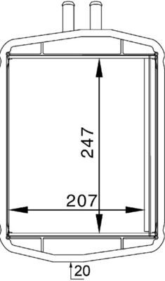 MAHLE Wärmetauscher, Innenraumheizung (AH 152 000S) Thumbnail