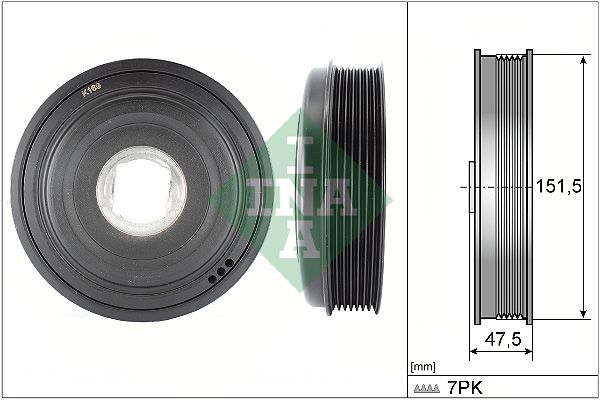 Schaeffler INA Riemenscheibe, Kurbelwelle (544 0136 10)