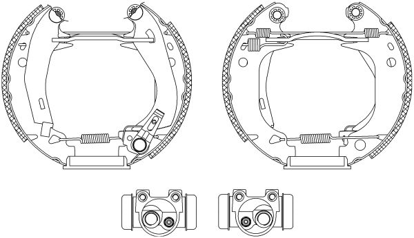 HELLA Bremsbackensatz (8DB 355 003-921) HELLA Bremsbackensatz (8DB 355 003-921)