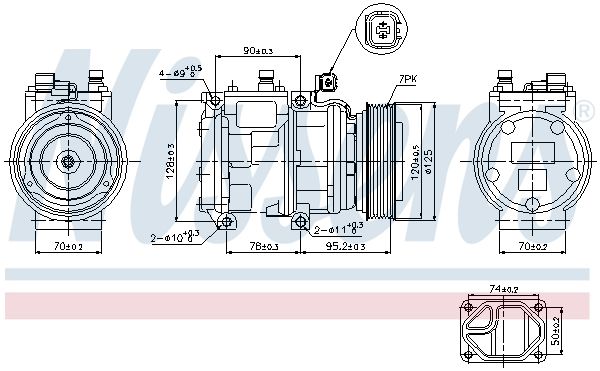 NISSENS Kompressor, Klimaanlage (89186) NISSENS Kompressor, Klimaanlage (89186)