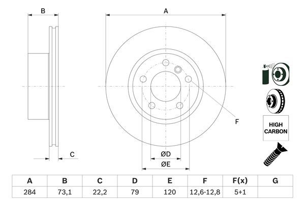 BOSCH Bremsscheibe (0 986 479 213) BOSCH Bremsscheibe (0 986 479 213)