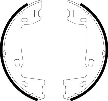 HELLA Bremsbackensatz, Feststellbremse (8DA 355 050-321)