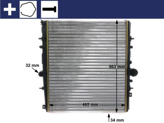 MAHLE Kühler, Motorkühlung (CR 1437 000S)
