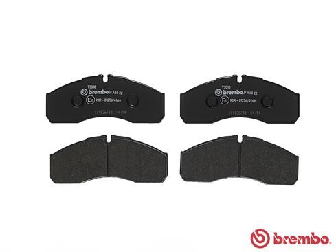 BREMBO Bremsbelagsatz, Scheibenbremse (P A6 022)