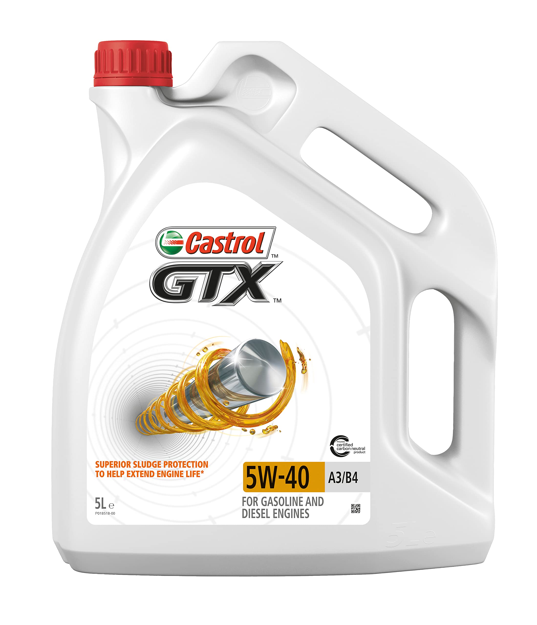 Castrol GTX 5W-40 A3/B4, 208 l (15A552)