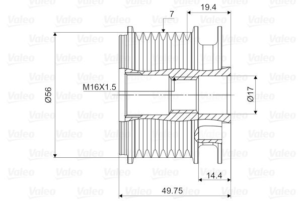 VALEO Generatorfreilauf (588052) Thumbnail