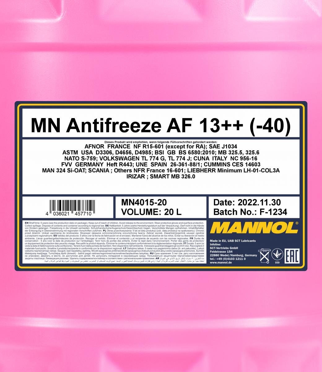 MN Antifreeze AF 13++ (-40) 4036021457710 MN4015-20