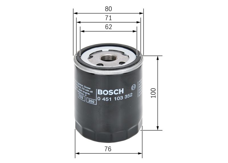 BOSCH Ölfilter (0 451 103 352) BOSCH Ölfilter (0 451 103 352)