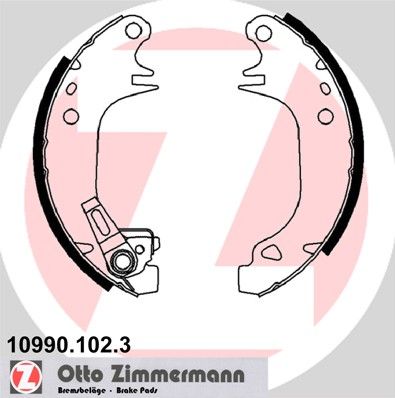 ZIMMERMANN Bremsbackensatz (10990.102.3)