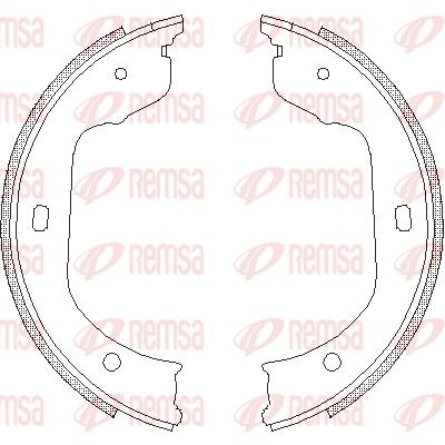 REMSA Bremsbacke, Feststellbremse (4740.00)