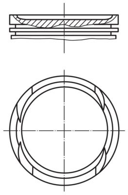 MAHLE Kolben (011 PI 00112 000)